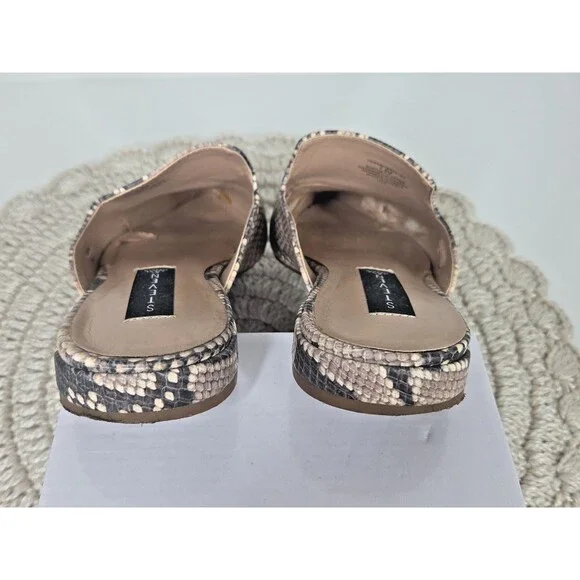 Steve Madden Mattis Python Snakeskin Pointed Toe Slip On Mules Flats Size 7.5M * - Picture 11 of 11